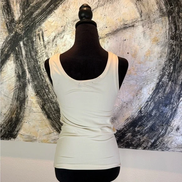 Karen Kane Cream Tank Top - Picture 2 of 3